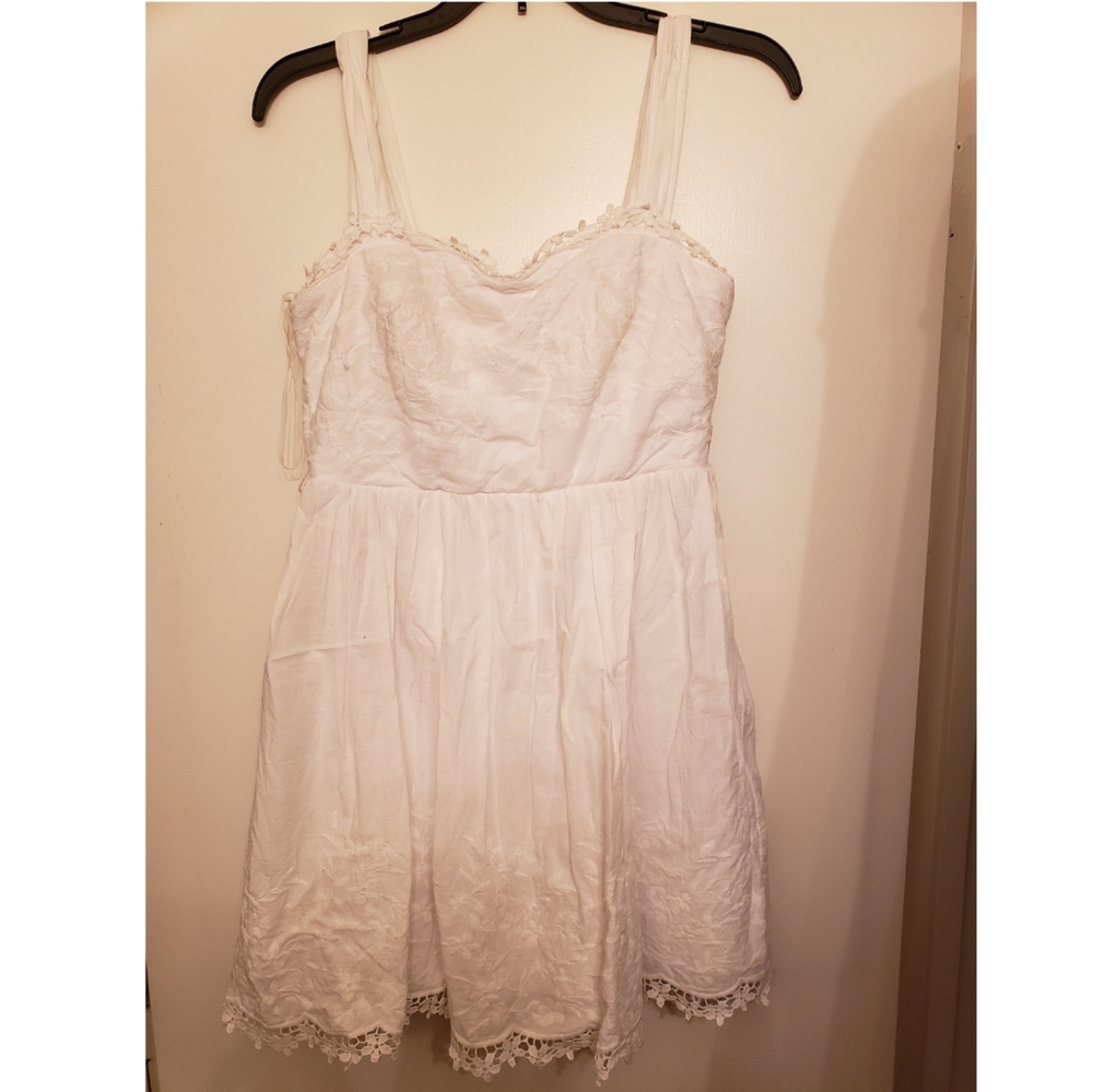 Junior's White Dress